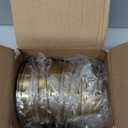 12 Pack Stainless Steel Sauce Dishes, Gold Mini Saucers Bowl Round Seasoning Dishes Sushi Dipping Bowl Appetizer Plates, 3.15inch
