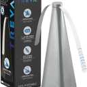 Treva Chemical Free Bug Fan, Fly Deterrent with Holographic Blades to Clear Bugs, Mosquitoes, and Flies, Battery Powered Fly Fan, Silver (4 Pack)