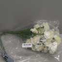 IPOPU White Carnations Artificial Flowers 6PCS 30 Heads Silk Carnations 27.56in Artificial Flowers with Stems for Wedding Home Centerpieces Floral Arrangements(White)