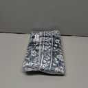 Vintage Entryway Rug Indoor, Navy Washable Rug 2x3, Small Area Rug with Non-Slip Backing, Floral Print, Thin Faux Wool Super Soft Door Mat for Kitchen, Entrance, Bedroom, Office (Navy and White)