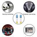 OS2 Single Mode LC to LC Fiber Patch Cable 10m / 30FT, LC-LC Singlemode Fiber Patch Cable, OD 3.0mm UPC/UPC - 9/125um LZSH 100G Pure Optical Jumper Cord Yellow