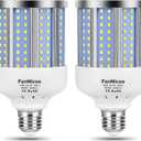 2 Pack 280W Equivalent LED Corn Light Bulb, 4000 Lumen 6500K Cool White Daylight 40W LED Corn Lamp,E26/E27 Medium Base,for Indoor Outdoor Warehouse Garage Basement Backyard Factory Barn and Many Area