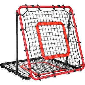 BaseGoal Baseball and Softball Rebounder Net,Baseball Rebounder,Volleyball Rebounder,Pitch Back Net,Multi-Sport Training Rebound Screen,with Pitching Target,Easy Adjustable Angles, 33.5x33.5"