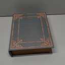 Jolitac Wooden Decorative Book Boxes 3-Pack - Vintage Style Secret Storage Boxes Handcrafted Wooden Storage Containers with Rustic Magnetic Closure for Jewelry & Keepsakes (Vintage Green)