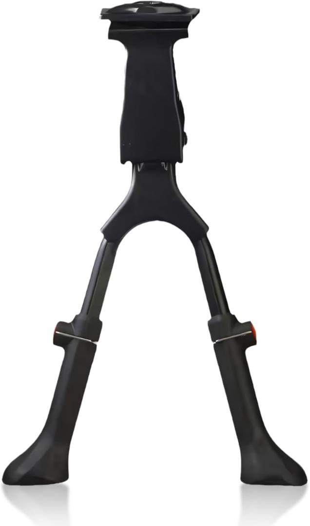 Adjustable Bike Kickstand, Center Mount Bike Double Leg Kickstand Aluminum Alloy Bicycle Kickstand for 24, 26, 27.5, 29 Inch Adult Bikes, Perfect for Cruiser, Road and Hybrid Bike