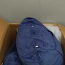 SLIGUY Reading Pillow-Bed Rest Pillow with Detachable Neck Roll & Higher Support Arm for Sitting in Bed Couch or Floor-Backrest Reading Pillow Adult Back Pillow for Reading/Watching TV/Gaming,Blue (Medium)