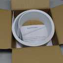 82.5" x 3.5" White PVC Vertical Blind Replacement Slats Curved Smooth (5 Pack)