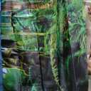 Breling 4 Pcs 36 x 18 Inch Reptile Habitat Background with Nano Glue Gobi Sun Cactus Stone and Green Tree Fern Stream Bearded Dragon Terrarium Background Polyester Durable Aquarium Accessories