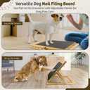 Dog Nail Scratch Board, Separate Clip-On Treat Pouch, 5 Adjustable Angles