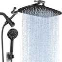 Veken 11.8'' Rain Black Shower Head with Handheld Spray Combo, Extension Arm for Rainfall showerhead, Muti-modes Massage High Pressure Hand Held Shower Heads with Hose, Anti-Clog Nozzles & Bathroom : Tools & Home Improvement