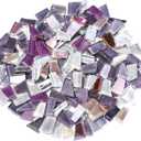 Purple Mixed Irregular Mosaic Glass Mosaic Tiles Pieces, 300 Grams Mosaic DIY Set Adult Mosaic Set, Mosaic Crafts Mosaic Making Supplies