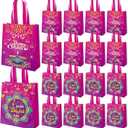 VDESFUEBY 20Pcs Diwali Gift Bags Happy Diwali Non-woven Gift Bags, Diwali Theme Party Gift Bag with Handle Treat Bags for Indian Light Festival Party Decorations Favors