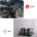 Evron Display Case for Collectibles Assemble Clear Acrylic Box Alternative Glass Case for Display Action Figures Home Storage & Organizing Toys (16x13x14in; 40x33x35 cm)