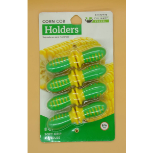 Everyday Culinary Fresh 8 Jumbo Corn Cob Holders - Stainless Steel Prongs
