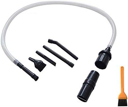 EZ SPARES 7PCS Micro Vacuum Attachment,7 Piece Universal Vacuum Cleaner Attachment, Mini Micro Kit Keyboard Crevice Cleaning Tool Brush Kit