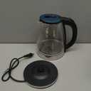 Electric Kettle Glass 2L, 1500W Fast Boiling Hot Water Boiler with Auto Shut-Off, LED Light, BPA-Free, Borosilicate Glass, Stainless Steel Interior, Wide Opening, Cordless Tea Kettle