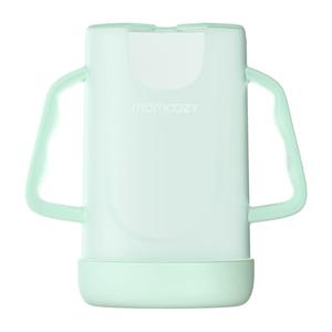 Momcozy Baby Pouch Holder No Squeeze, Baby Food & Juice Box Holder, Mess-Free, Easy Grip for Self-Feeding, BPA-Free & DEHP-Free, Must-Have for Babies, Green