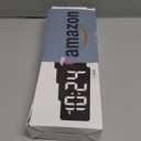 LED Digital Wall Clock with Large Display, Big Digits, Auto-Dimming, 12/24Hr Format, Modern Electric Small Silent Wall Clock for Living Room, Bedroom, Classroom, Farmhouse, Kitchen, Office