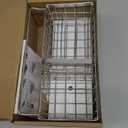 Cisily Sponge Holder for Kitchen Sink, Sink Caddy Organizer with High Brush Holder, Kitchen Countertop Organizers and Storage Essentials, Rustproof 304 Stainless Steel (Silver with Towel Rack, 9.25)