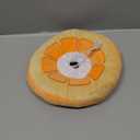 ANWA Adjustable Cat Cone Collar Soft, Cute Cat Donut Collar After Surgery, Kitten Recovery Cones to Stop Licking (Small (under 7 lbs), Orange)