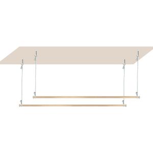 Beyeutao Wooden Bed Canopy Frame Adjustable Solid Wood Poles Hanging Bed Pole Bed Poles Bed Curtains Frame Suitable for All beds, 2Pcs, 48 inches.