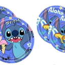 New Stitch Party Supplies,Birthday Decorations Set Include Banner, Balloons, Stickers, Hanging Swirls, Cake Cupcake Toppers, Tablecloth for Boys Girls Stitch Theme Party (Style 2)