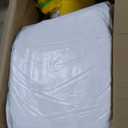 Inflatable White Bounce House Castle, 13x13x10ft Large Jumper PVC Bouncy House with Blower for Toddler Kids and Adults Indoor or Outdoor Wedding Birthday Party