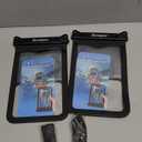 [Up to 10"] Large Waterproof Phone Pouch Bag - 2 Pack Waterproof Phone Case for iPhone 17 16 15 14 Pro Max Galaxy S25 S24 Ultra, IPX8 Cellphone Water Protector Pouch Beach Essentials Travel Must Haves