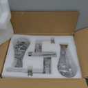 Wall Sconces Set of Two, Nickel Raindrop Sconces Wall Lighting Indoor Wall Lights for Bedroom, Nickel Bathroom Sconce, Wall Sconce Light for Living Room, Hallway