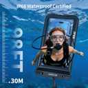 Waterproof Phone Pouch Floating 2 Pack, IP68 Waterproof Phone Case with Lanyard for iPhone 17 16 15 Pro Max, Galaxy S26 Ultra, Touch Screen, Cell Phone Dry Bag for Beach Cruise Essentials, Up to 8.5"