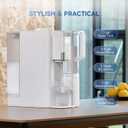 CO-Z Countertop Reverse Osmosis Water Filter, 5-Stage RO Water Filtration System, Portable Water Purifier Dispenser with 5 Temp 3 Preset Volume Options, 4:1 Pure to Drain, NSF/ANSI 58, No Installation