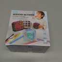 Sensory Activity Cube with 10 Strings - Anxiety Relief Fidget Toy for Children/Adults, Autism ADHD Focus, Compact Stress Reducer for Travel (red)