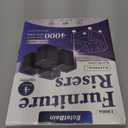 Bed Risers Furniture Risers Heavy-Duty Rectangular Adjustable Block Lift to 3 inches and 4.3 inches Desk, Sofa, Chair Legs, Refrigerator, Washing Machine Support up to 4000 pounds (Square-black-4 Pack)