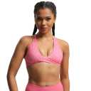 Aoxjox Women's Workout Sports Bras Fitness Sienna Low Impact Bra Yoga Crop Tank (Carmine Dot Print, XXSmall)