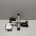 Folding Pedal Exerciser, Mini Under Desk Bike - Portable Foot Hand Cycle Peddler Machine Bicycle Exerciser for Arm Leg While Sitting (Silver)