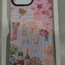 for iPhone 13 Pro Max Case,Tropical Aloha Summer Collage with Flamingo,Military-Grade Drop Protection,Preppy Floral Soft Slim TPU Protective Cover with Camera Protection for Women&Girls (PinkItalianBeach)