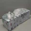 Tudomro Umbrella Stands for Entryway Large Metal Umbrella Holder 6.3 x 5.5 x 16.5 Inches with Removable Water Tray and Hooks Decor Freestanding Rectangular Storage Hollow Rack for Home Office (White)