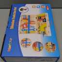 Kids Tool Set with Electric Drill, 46 Pcs Wooden Toddler Play Tools Set with Tool Box, Montessori STEM Educational Construction Building Toy for 3 4 5 6 Year Old Boys Girls Birthday Gifts