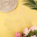 10 x 20pcs Transparent Dried Flower Bookmark, Botanical Specimen Clear Bookmark Beautiful Flower Page Pressed Clips Crafts for Reading Scrapbook DIY (Style D)