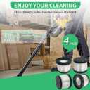 4 Pack DCV5011H HEPA Filter Compatible with DEWALT DCV501HB Cordless Handheld Vacuum, with 8 Foam Sleeve Filters & 1 Brush