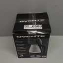 OVENTE Electric Kettle, 1.5L Borosilicate Glass Countertop Water Heater and Boiler for Coffee or Tea, BPAFree, Auto ShutOff, BoilDry Protection, Removable and Washable Spout Filter, Black KG83B