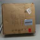 Swivel Counter Height Barstool with Back, Upholstered 26'' Counter Stool with Metal Frame, Channel Seat Back, Set of 2 Velvet Navy Blue