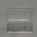 2 PCS Clear Acrylic Cash Box, Acrylic Money Storage Box Holder Organizer for Cash, Cash Organizer, Single Row Currency Cash Tray Storage Box Holder Organizer for Money