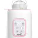 GROWNSY Bottle Warmer, Fast Baby Bottle Warmer for All Bottles, Milk Warmer for Breastmilk or Formula, Smart Temperature Control and Automatic Shut-Off- Pink