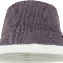 Reversible Corduroy Bucket Hat, Trendy Warm Foldable Fuzzy Fur Bucket Hat for Girls & Women, Ideal for Outdoor Sports