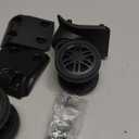 Zoofen Suitcase Wheels Swivel Casters Luggage Wheels Replacement with 4 Screw Holes (W044-B,2 pcs)