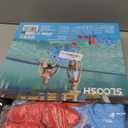 Sloosh Pool Toys, 2-in-1 Inflatable Float Water Game, Octopus Basketball Hoop Ring Toss Outdoor Swim Play, Toss Game Floating Swimming Pool Games for Kids Adults