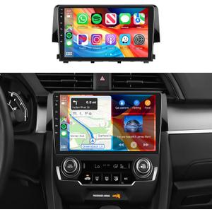 2G+64G for Honda Civic 2016-2020 Radio,Android 13 Build-in DSP EQ Car Stereo with 5.0Bluetooth,Wireless Carplay Android Auto,9inch IPS Touch Screen,IP69k Backup Camera,26UIs,GPS Chip,FM/RDS