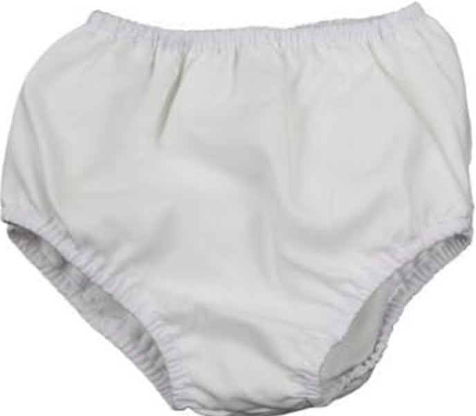 Baby Under Clothes, 3T, Girls Pants, 100% Cotton, Girls Underwear, Junior Briefs, Children's Innerwear, White, Solid, Soft, Sweat Absorbent Quick Drying, Kindergarten