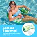 SLOOSH Pool Floats Chairs Adult,2 Pack Floating Water Hammock Chair,Inflatable Lounge with headrest for Adults,Blow up Pool Noodles Floats for Swimming Party Summer Water Fun